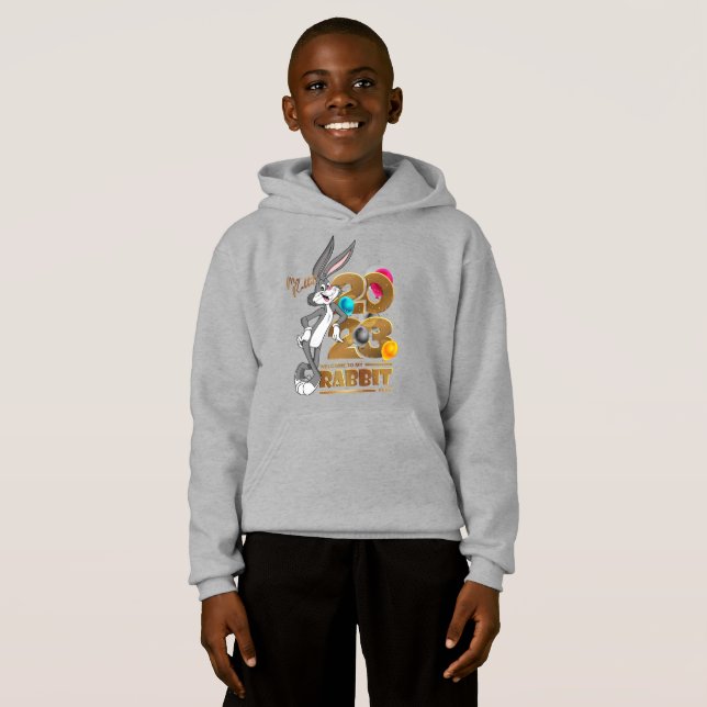 Happy Rabbit Year 2023 | Kids Pullover Hoodie (Vorne ganz)