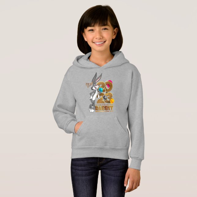Happy Rabbit Year 2023 | Kids Pullover Hoodie (Vorne ganz)