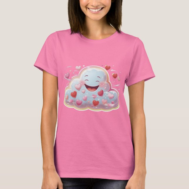 Happy Rain Cloud Liebe T - Shirt (Vorderseite)