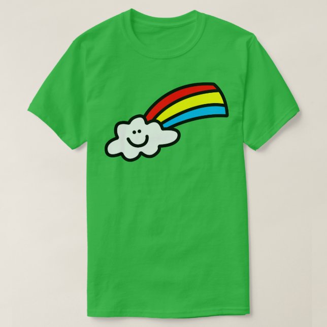 Happy Rainbow Cloud T-Shirt (Design vorne)