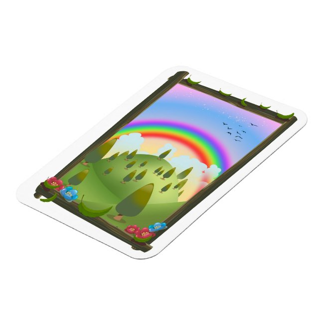 Happy Rainbow Landscape Magnet (Linke Seite)