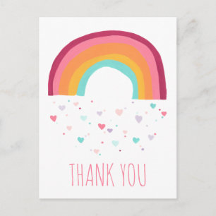Happy Rainbow Magic - Danke Postkarte