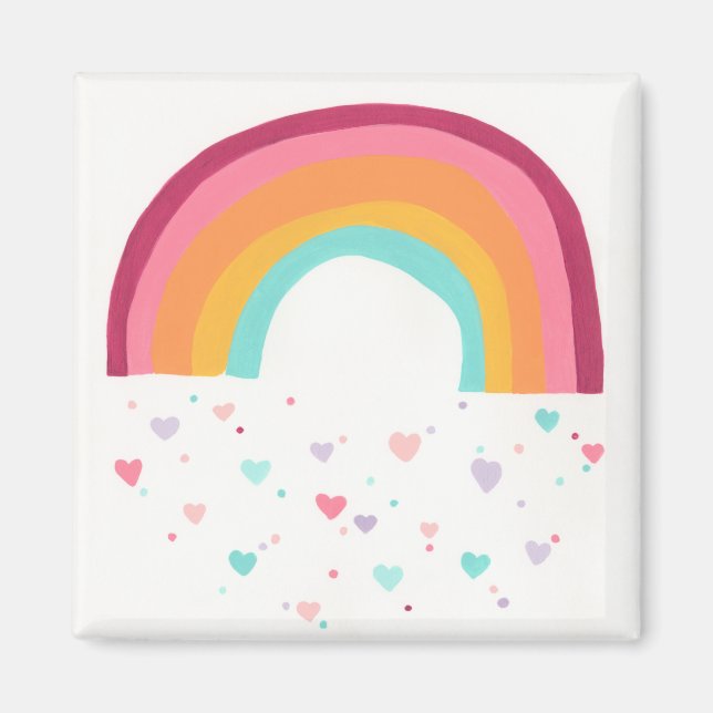 Happy Rainbow Magic Magnet (Vorne)