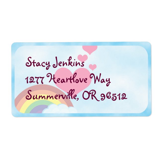 Happy Rainbow Niedlich Fun Retro Art Joy (Vorne)