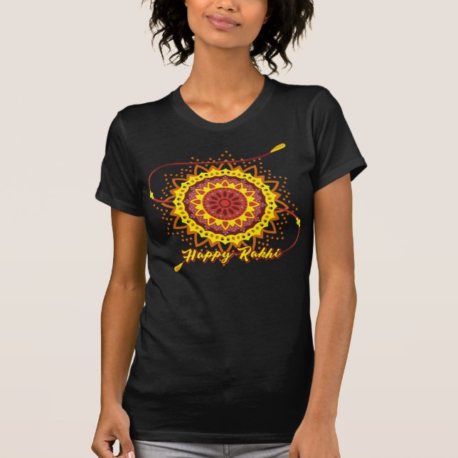 Happy Rakhi, yellow T-Shirt (Vorderseite)