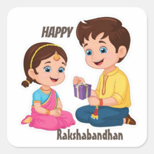 Happy Rakshabandhan Sticker Celebrate Sibling Lieb