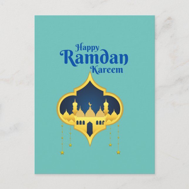 Happy Ramadan Kareem 2022 Postkarte (Vorderseite)