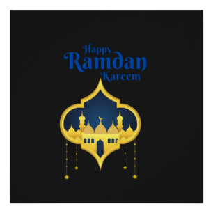 Happy Ramadan Kareem 2024,Eid Mubarak Poster
