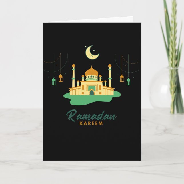 Happy Ramadan Kareem And Eid Mubarak 2026 Karte (Vorderseite)