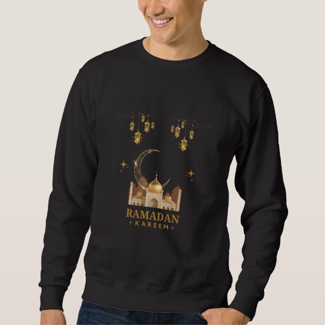 Happy Ramadan Kareem - Eid Mubarak Grüße Sweatshirt (Vorderseite)