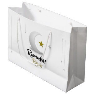 Happy Ramadan Kareem Elegantes Geschenk des Islami Große Geschenktüte