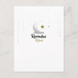 Happy Ramadan Kareem Elegantes Geschenk des Islami Postkarte