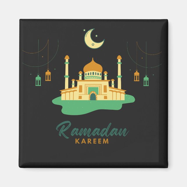 Happy Ramadan Kareem und Eid Mubarak 2022 Magnet (Vorne)