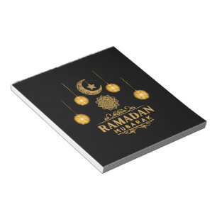 Happy Ramadan Kareem und Eid Mubarak 2023 Urlaub Notizblock