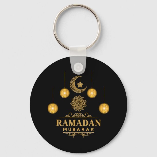 Happy Ramadan Kareem und Eid Mubarak 2023 Urlaub Schlüsselanhänger (Vorderseite)
