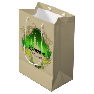Happy Ramadan Mubarak Kareem 2024 Mittlere Geschenktüte