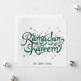 Happy Ramadan Mubarak Ramadan Kareem Gold Muslim Feiertagskarte