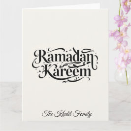 Happy Ramadan Mubarak Ramadan Kareem Muslim Karte