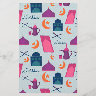 Happy Ramadan Pattern Briefpapier