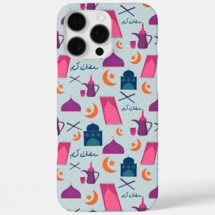 Happy Ramadan Pattern iPhone 16 Pro Max Hülle