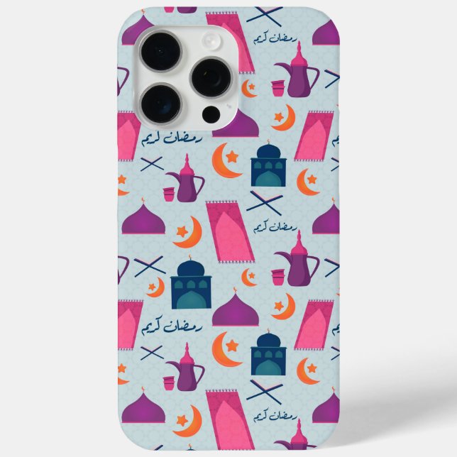 Happy Ramadan Pattern Case-Mate iPhone Hülle (Rückseite)