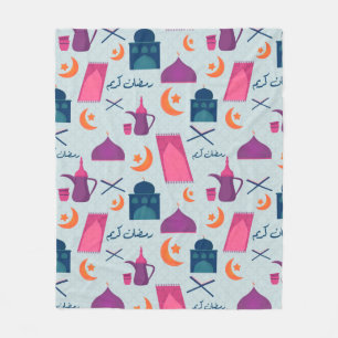 Happy Ramadan Pattern Fleecedecke