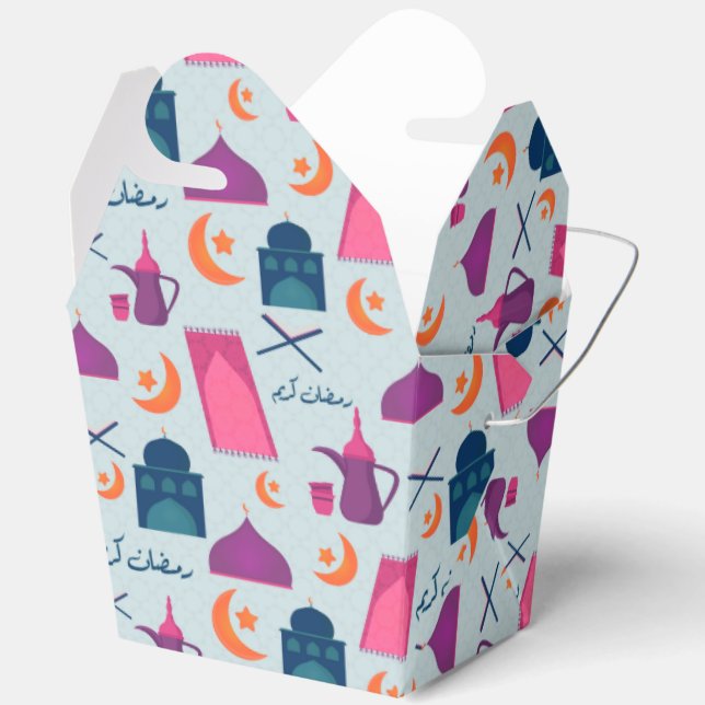 Happy Ramadan Pattern Geschenkschachtel (Offen)