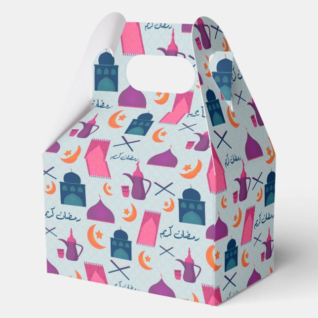 Happy Ramadan Pattern Geschenkschachtel (Rückseite)