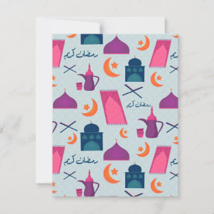 Happy Ramadan Pattern Karte