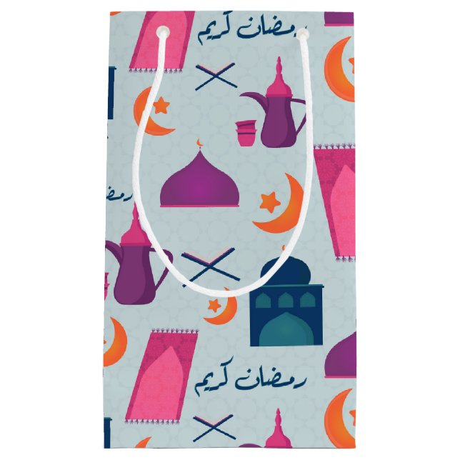 Happy Ramadan Pattern Kleine Geschenktüte (Vorderseite)