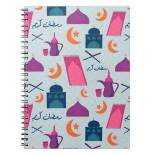 Happy Ramadan Pattern Notizblock