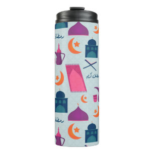 Happy Ramadan Pattern Thermosbecher