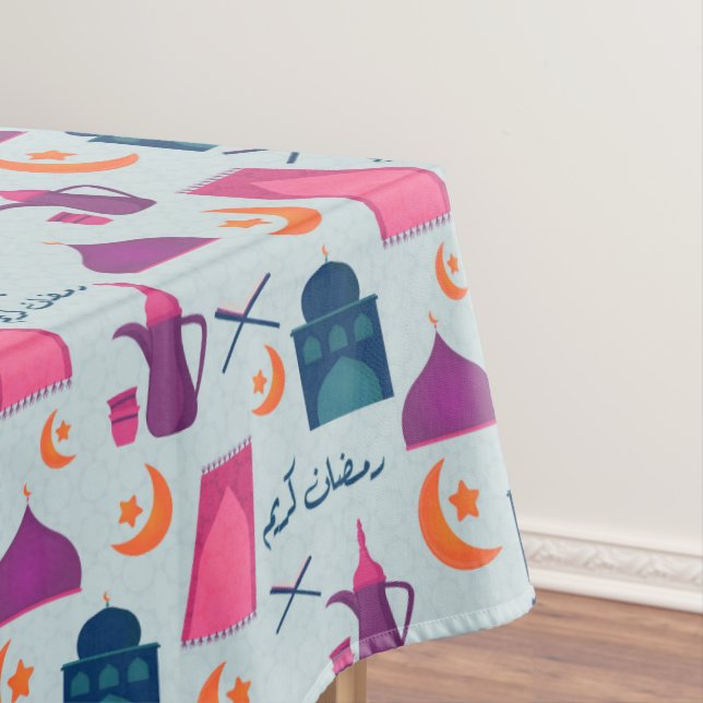 Happy Ramadan Pattern Tischdecke (Beispiel)