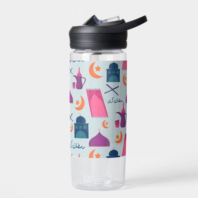 Happy Ramadan Pattern Trinkflasche (Links)