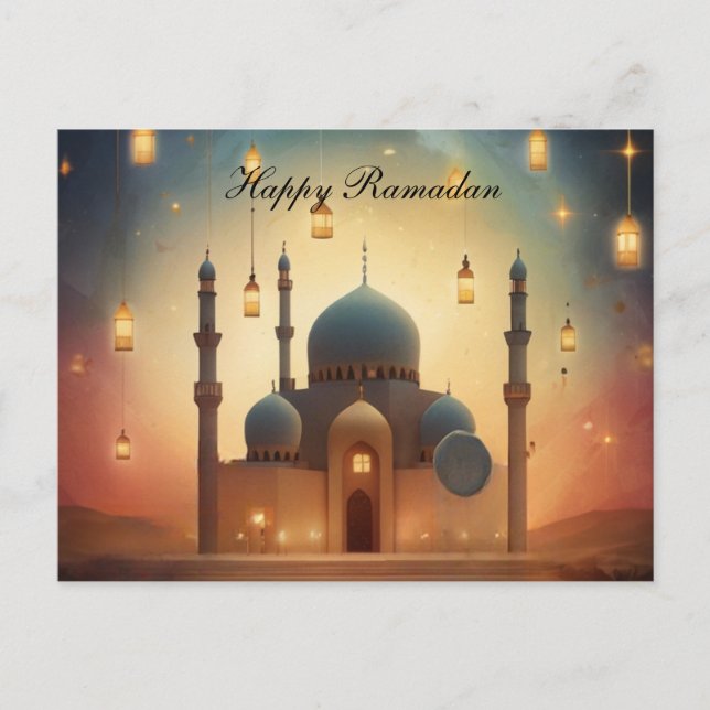Happy Ramadan Post Card Feiertagspostkarte (Vorderseite)