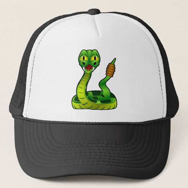 Happy Rattlesnake Truckerkappe (Vorderseite)