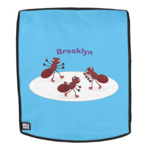 Happy Red Amants Eis Skaten Cartoon Rucksack
