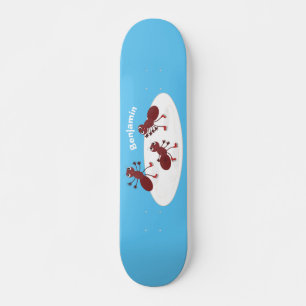 Happy Red Amants Eis Skaten Cartoon Skateboard