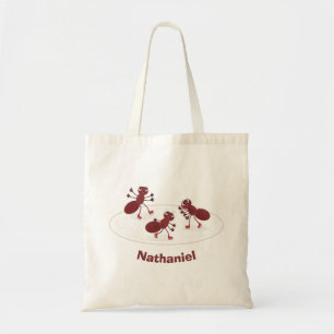 Happy Red Amants Eis Skaten Cartoon Tragetasche