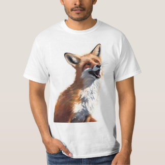 Happy Red Fox OWN ART Vixen Wilde Natur T-Shirt