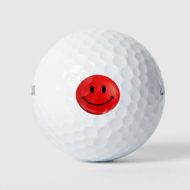 Happy Red Golf Ball (Vorderseite)