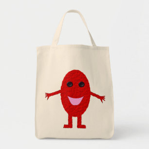 Happy Red Grape Bio Lebensmittelgeschäft Tote Bag Tragetasche