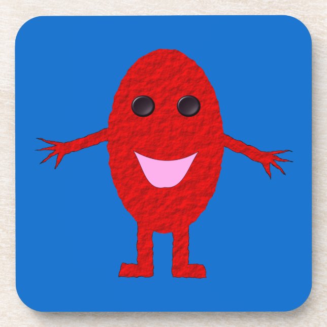 Happy Red Grape Cork Untersetzer (Vorderseite)