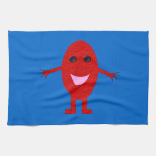 Happy Red Grape Kitchen Handtuch