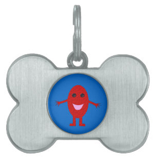 Happy Red Grape Pet Tag Tiermarke