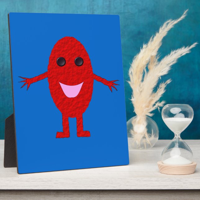 Happy Red Grape Plaque Fotoplatte (Seite)