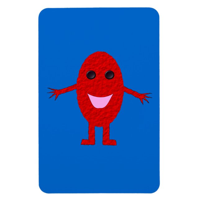 Happy Red Premium Magnet (Vertikal)