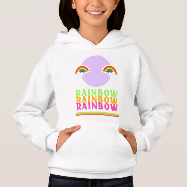 Happy-Regenbogen-Designer t Shirt (Vorderseite)