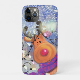 Happy Reindeer Weihnachten iPhone Case