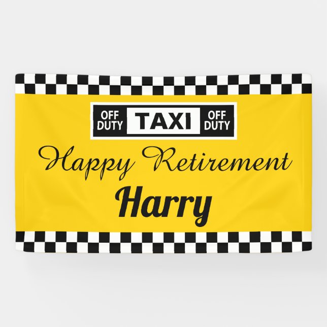 Happy Rent-Party für Taxifahrer Banner (Horizontal)